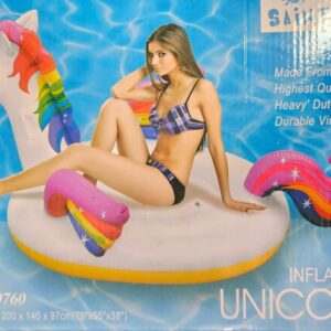 Unicorn Inflatable Ride On (200cm x 140cm x 97cm) - Sainteve